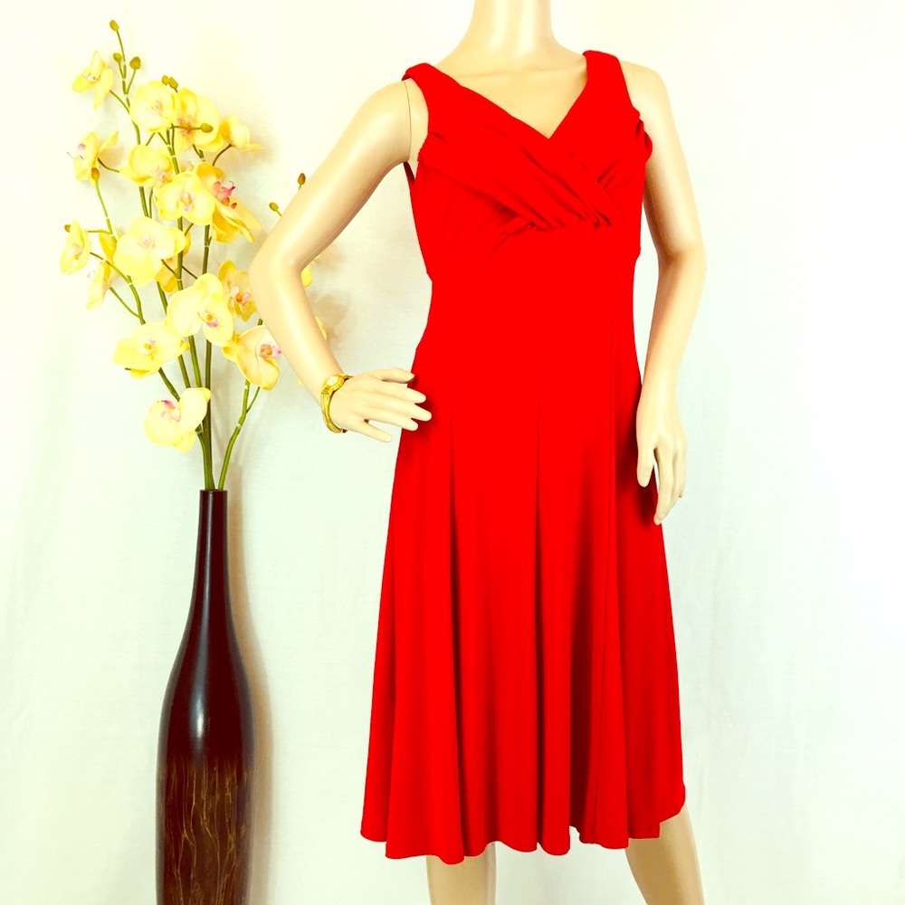 ❤️ Women’s Evan-Picone Elegant Red Dress